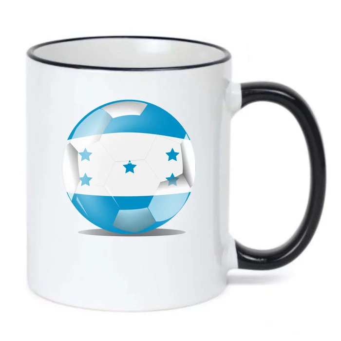 Soccer Ball Country Flag Honduras Black Color Changing Mug