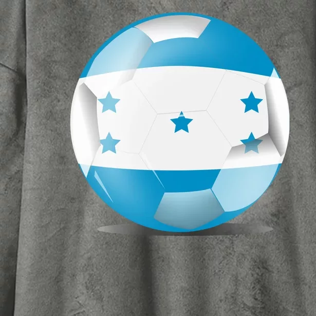 Soccer Ball Country Flag Honduras Hooded Wearable Blanket