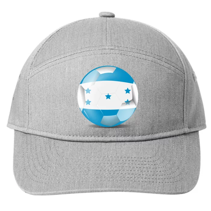 Soccer Ball Country Flag Honduras 7-Panel Snapback Hat