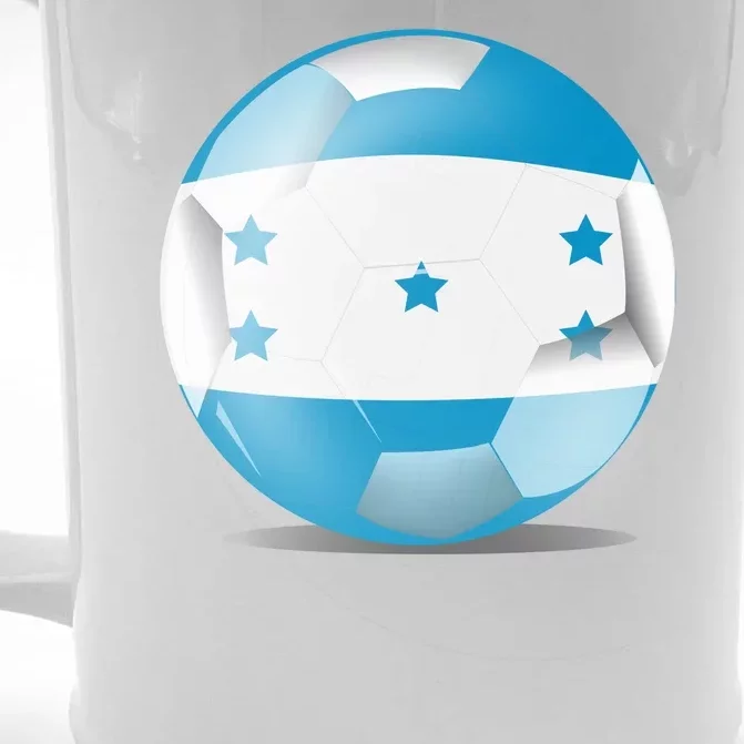 Soccer Ball Country Flag Honduras Front & Back Beer Stein