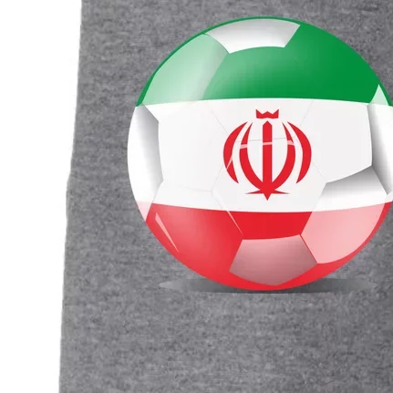 Soccer Ball Country Flag Iran Doggie 3-End Fleece Hoodie