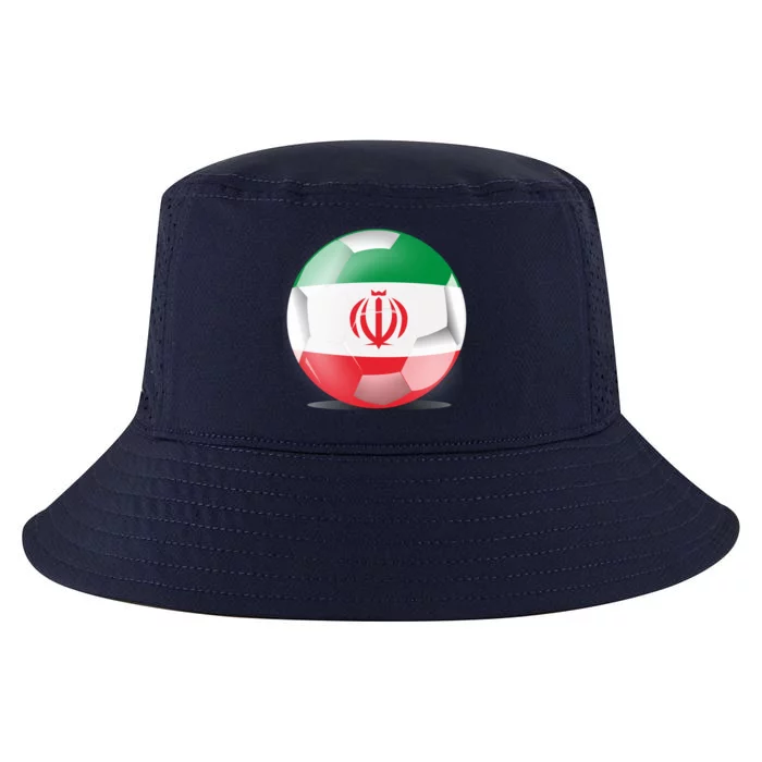 Soccer Ball Country Flag Iran Cool Comfort Performance Bucket Hat