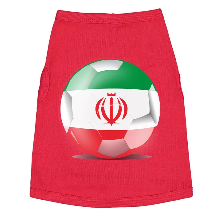 Soccer Ball Country Flag Iran Doggie Tank