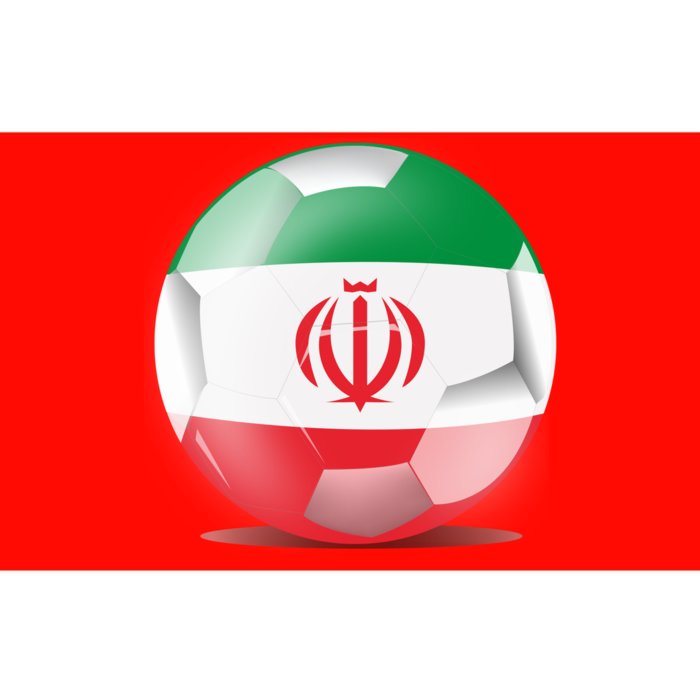 Soccer Ball Country Flag Iran Bumper Sticker