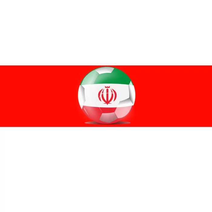 Soccer Ball Country Flag Iran Bumper Sticker