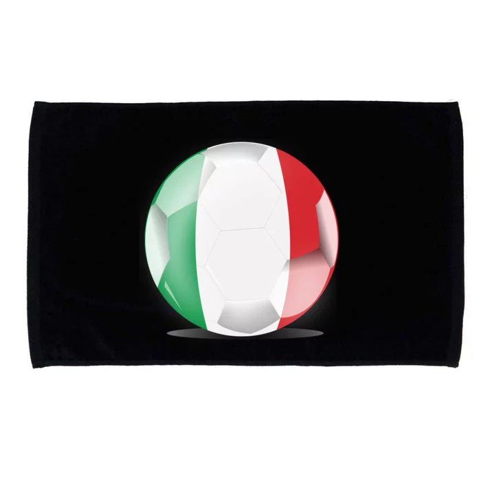 Soccer Ball Country Flag Italy Microfiber Hand Towel