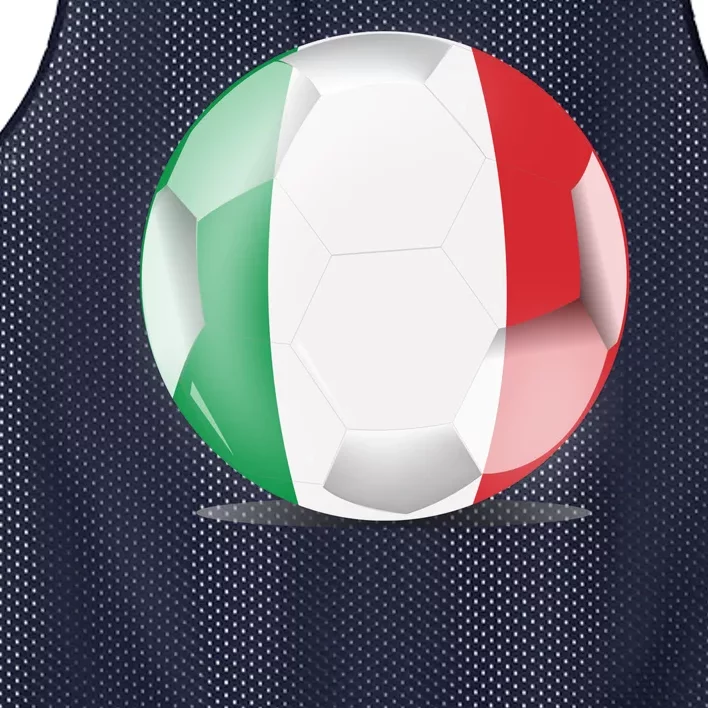 Soccer Ball Country Flag Italy Mesh Reversible Basketball Jersey Tank