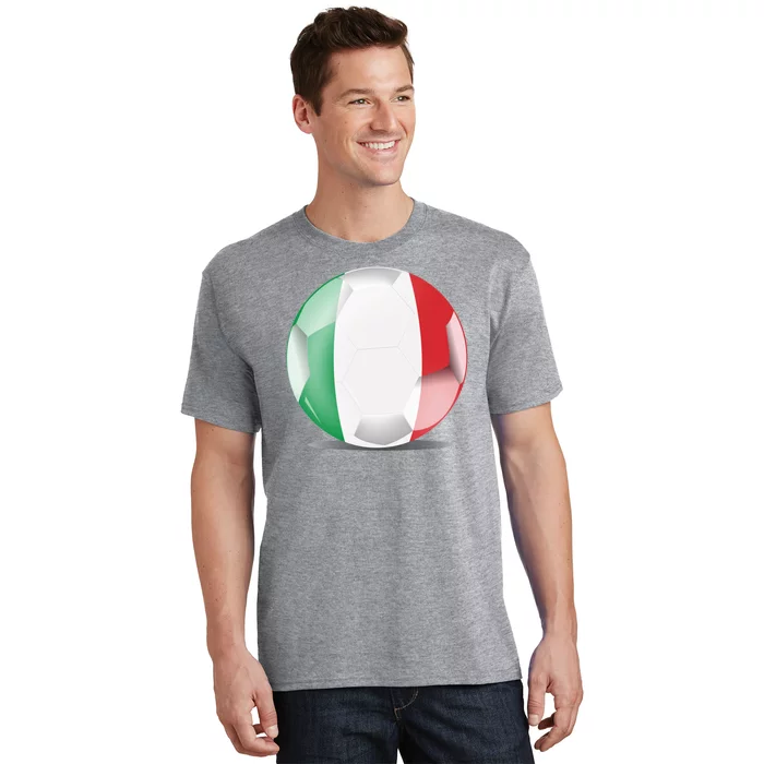 Soccer Ball Country Flag Italy T-Shirt