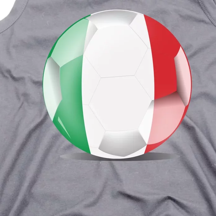 Soccer Ball Country Flag Italy Tank Top