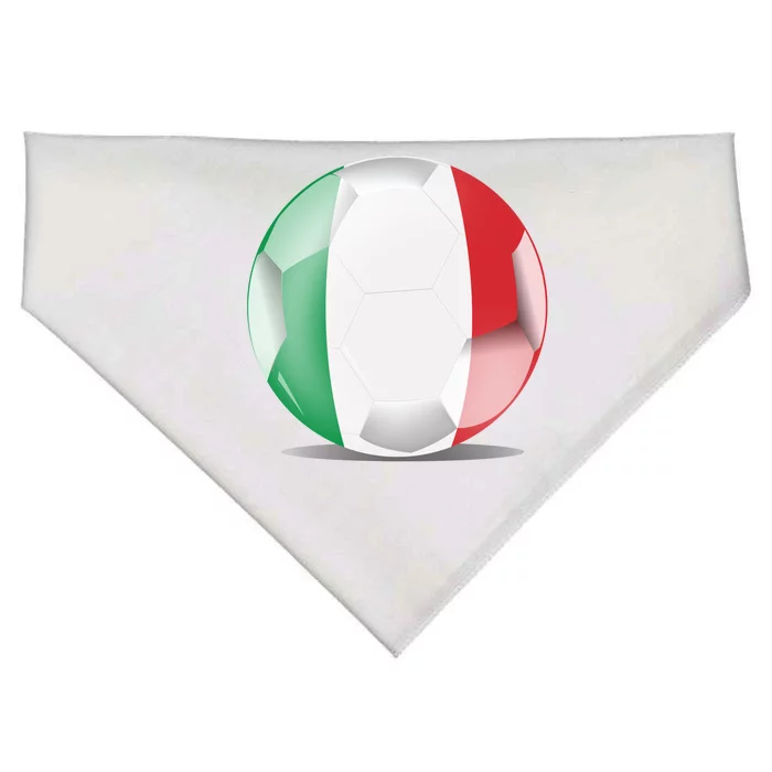 Soccer Ball Country Flag Italy USA-Made Doggie Bandana