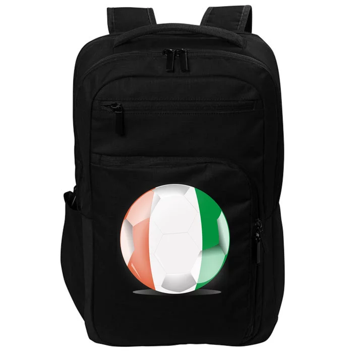 Soccer Ball Country Flag Ivory Coast Impact Tech Backpack