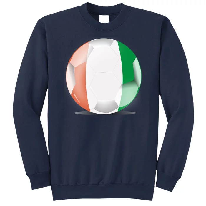 Soccer Ball Country Flag Ivory Coast Sweatshirt