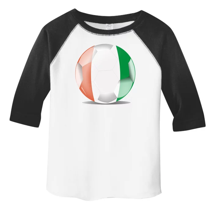 Soccer Ball Country Flag Ivory Coast Toddler Fine Jersey T-Shirt