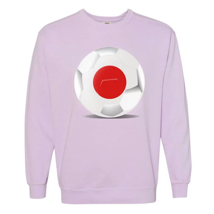 Soccer Ball Country Flag Japan Garment-Dyed Sweatshirt