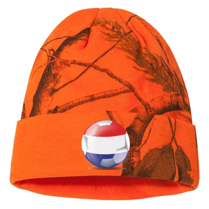 Soccer Ball Country Flag Netherlands Kati - 12in Camo Beanie