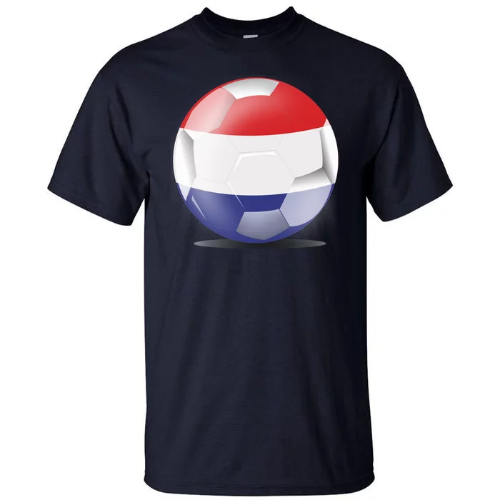 Soccer Ball Country Flag Netherlands Tall T-Shirt