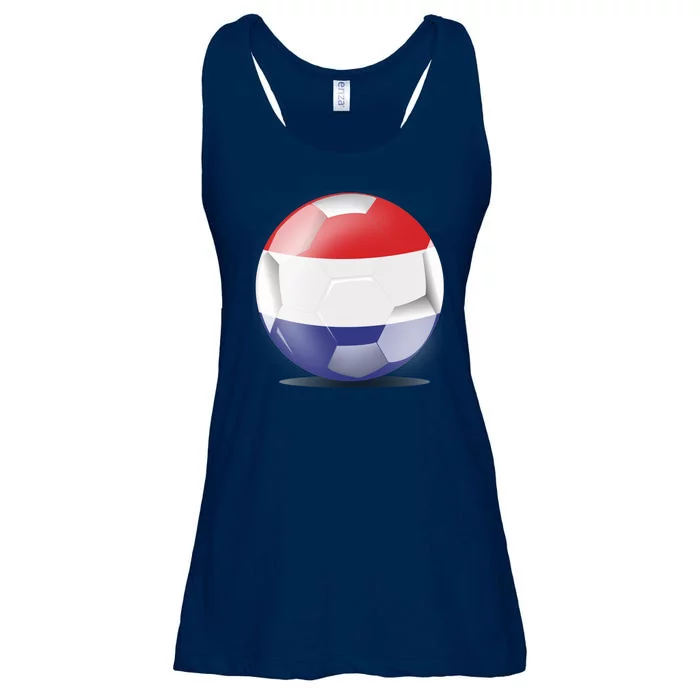 Soccer Ball Country Flag Netherlands Ladies Essential Flowy Tank