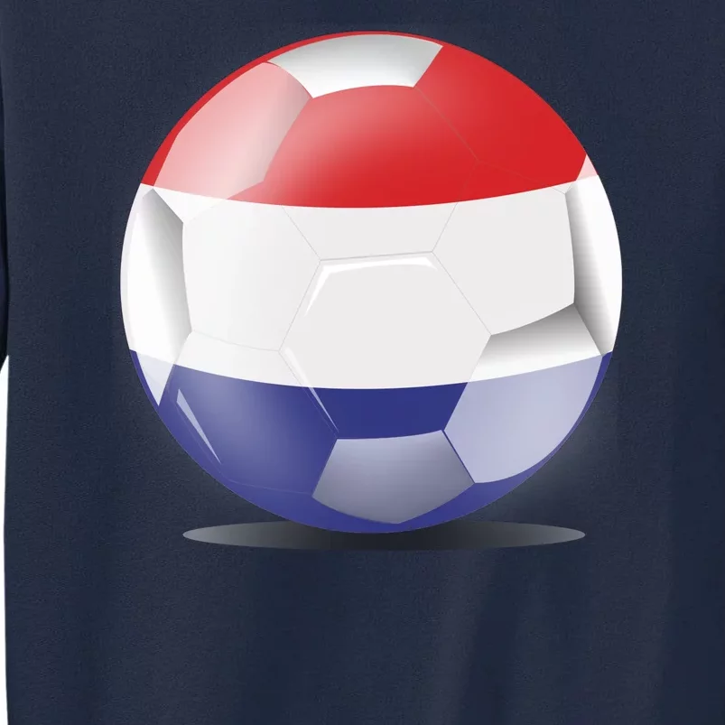 Soccer Ball Country Flag Netherlands Tall Sweatshirt