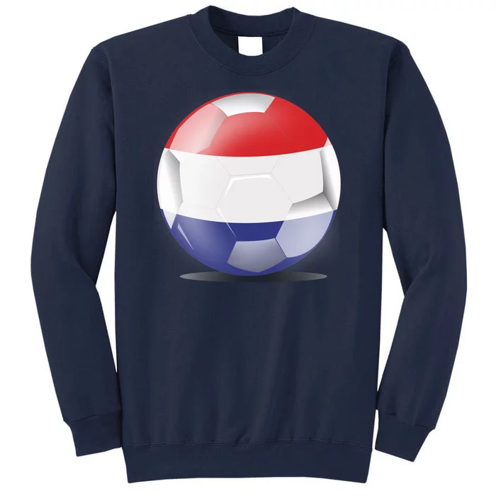 Soccer Ball Country Flag Netherlands Tall Sweatshirt