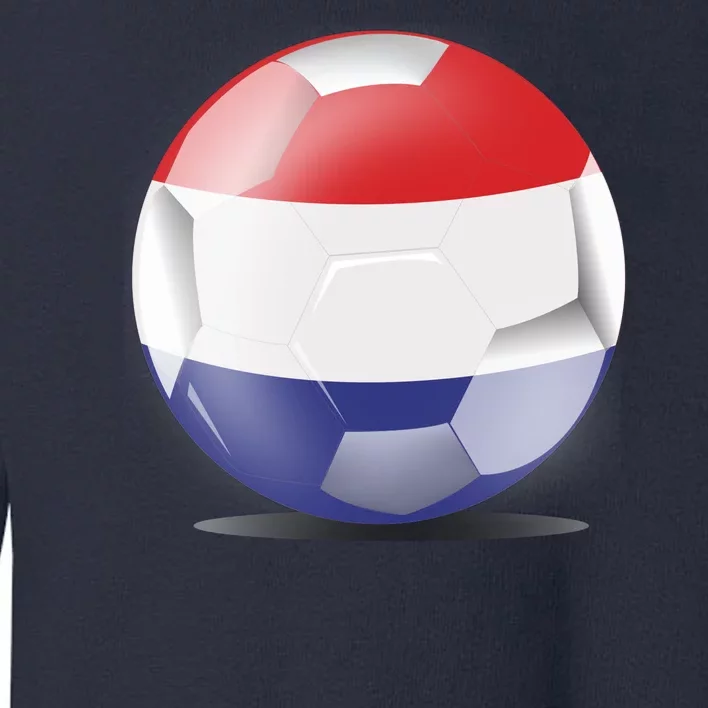 Soccer Ball Country Flag Netherlands Toddler Sweatshirt