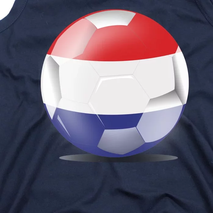 Soccer Ball Country Flag Netherlands Tank Top