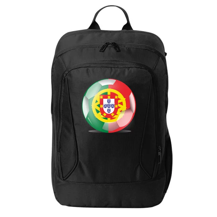 Soccer Ball Country Flag Portugal City Backpack