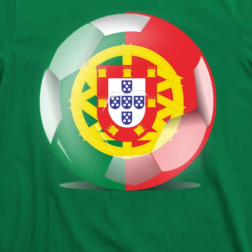 Soccer Ball Country Flag Portugal T-Shirt