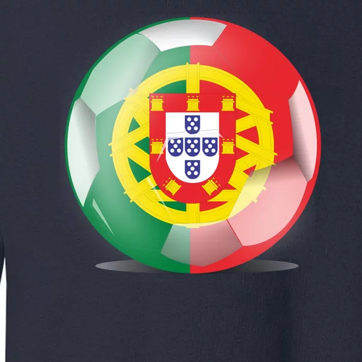 Soccer Ball Country Flag Portugal Toddler Sweatshirt