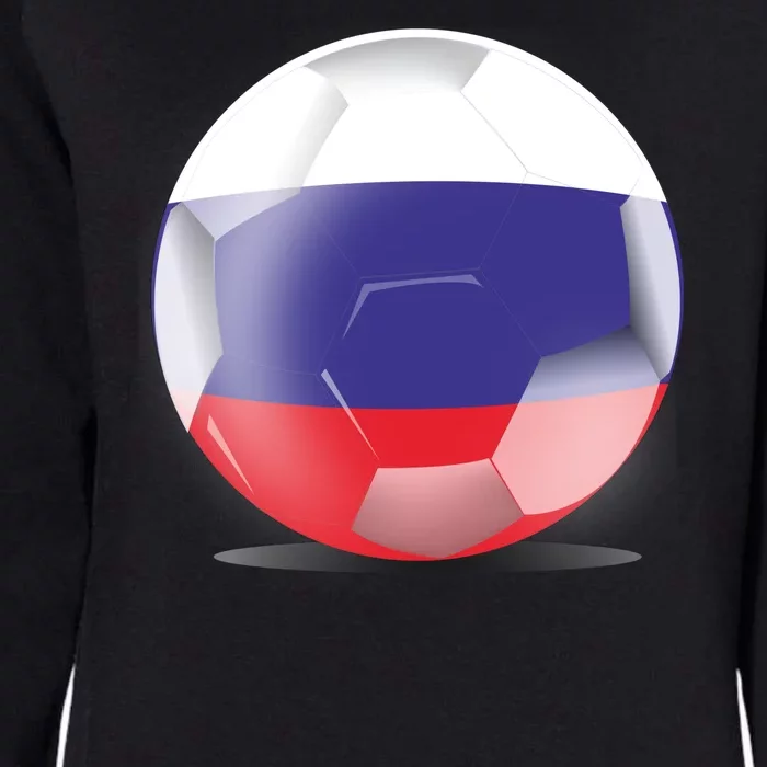 Soccer Ball Country Flag Russia Womens California Wash Sweatshirt