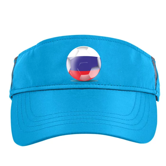 Soccer Ball Country Flag Russia Adult Drive Performance Visor