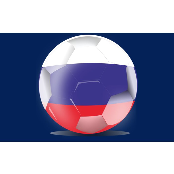 Soccer Ball Country Flag Russia Bumper Sticker