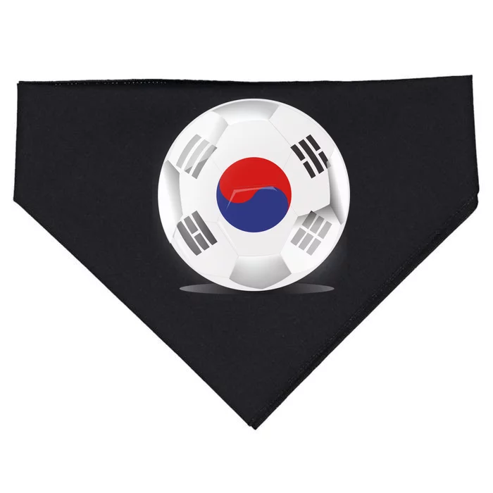 Soccer Ball Country Flag South Korea USA-Made Doggie Bandana