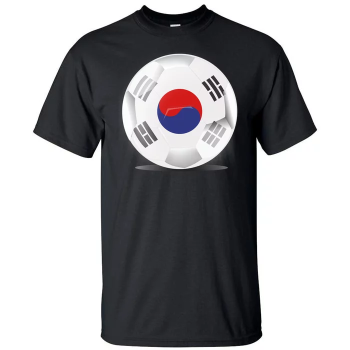 Soccer Ball Country Flag South Korea Tall T-Shirt