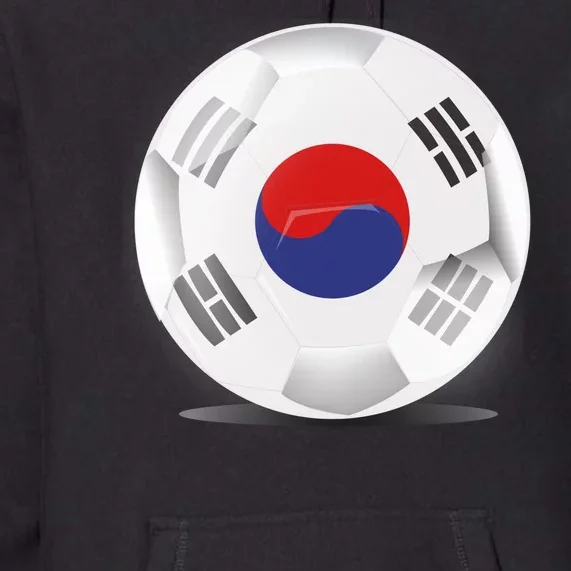 Soccer Ball Country Flag South Korea Premium Hoodie