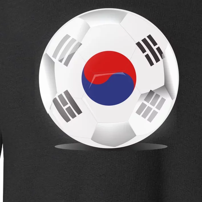 Soccer Ball Country Flag South Korea Toddler Sweatshirt