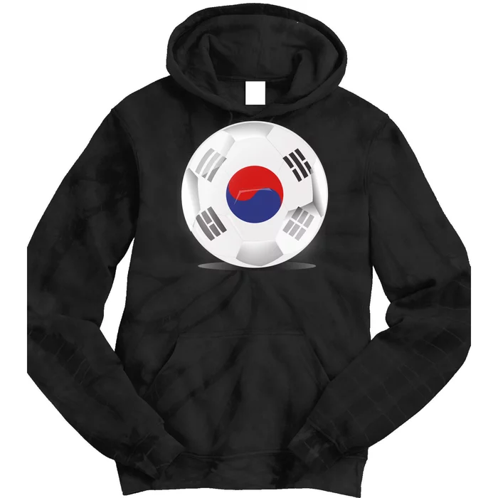 Soccer Ball Country Flag South Korea Tie Dye Hoodie