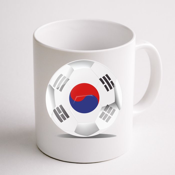 Soccer Ball Country Flag South Korea Front & Back Coffee Mug