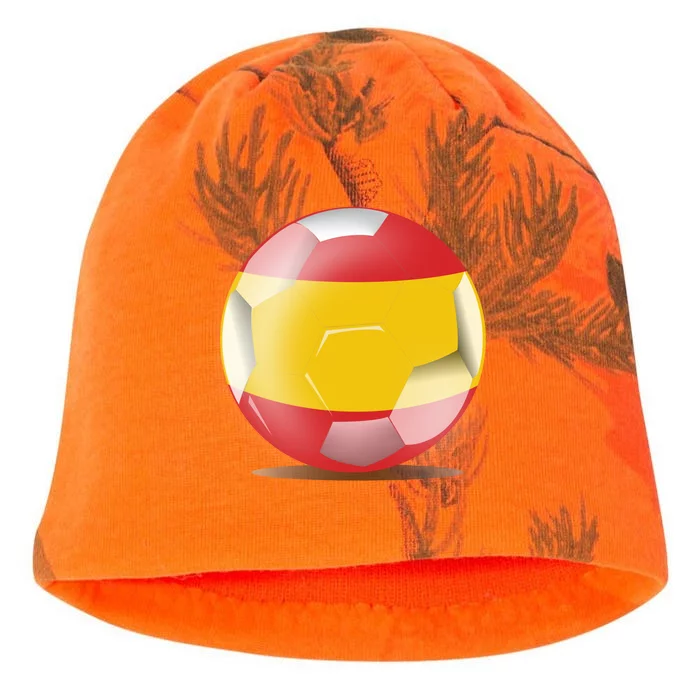 Soccer Ball Country Flag Spain Kati - Camo Knit Beanie