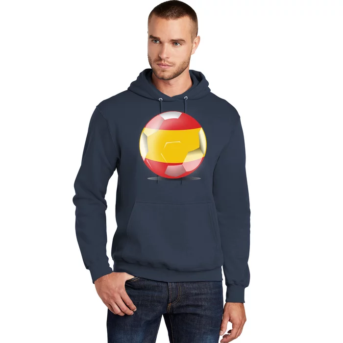 Soccer Ball Country Flag Spain Hoodie