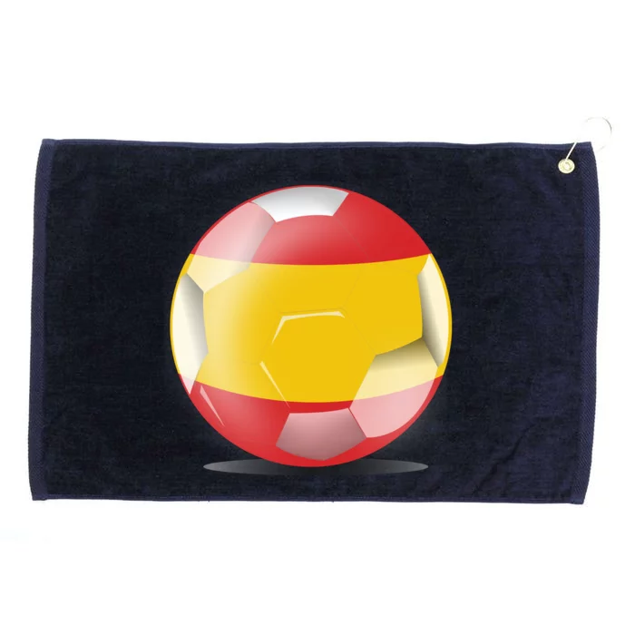 Soccer Ball Country Flag Spain Grommeted Golf Towel