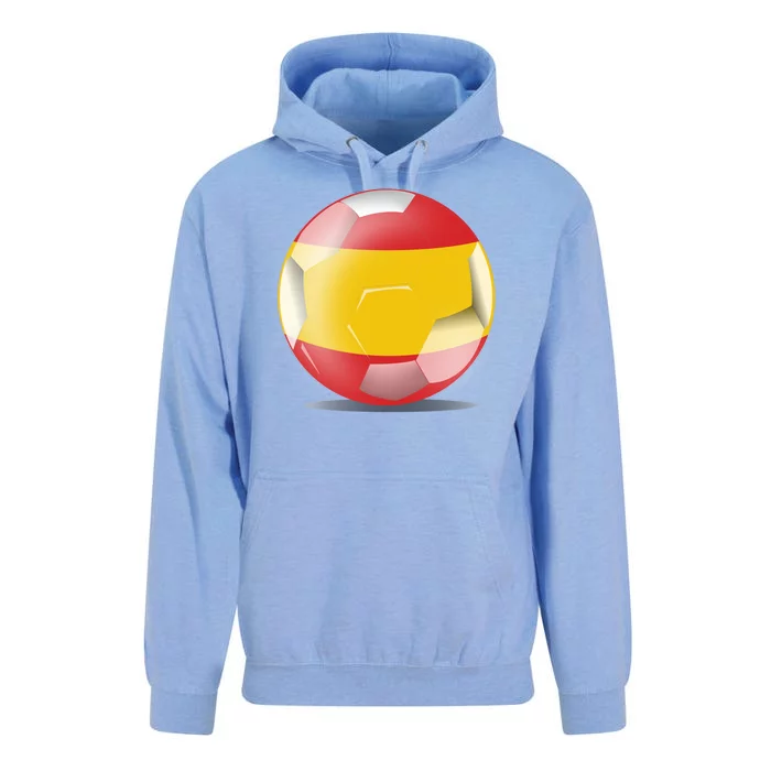 Soccer Ball Country Flag Spain Unisex Surf Hoodie