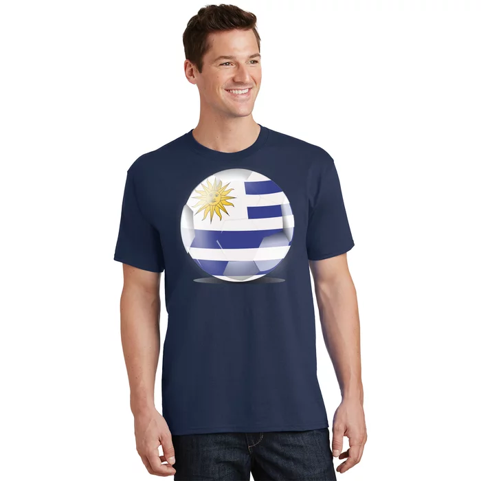 Soccer Ball Country Flag Uruguay T-Shirt