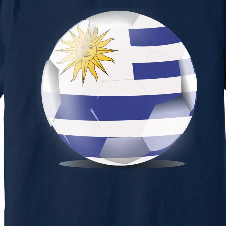 Soccer Ball Country Flag Uruguay Premium T-Shirt