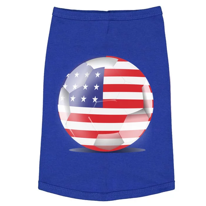 Soccer Ball Country Flag USA Doggie Tank