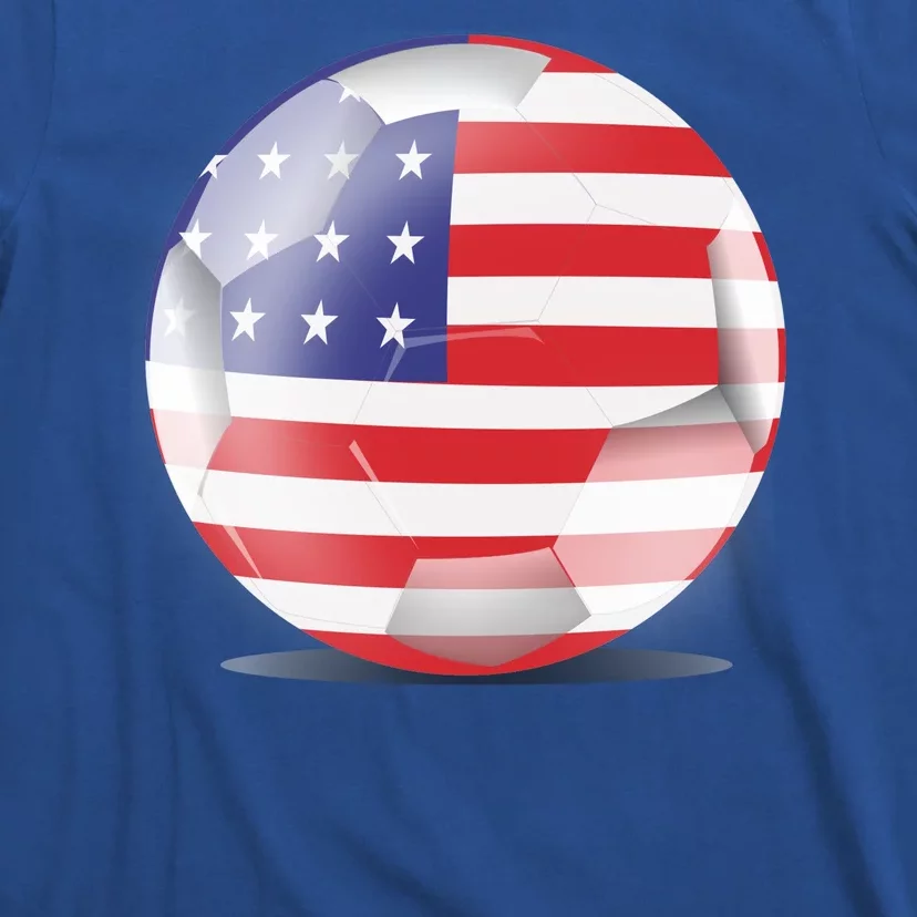 Soccer Ball Country Flag USA T-Shirt