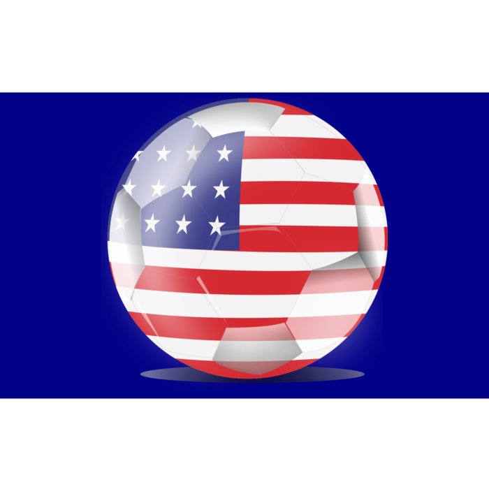 Soccer Ball Country Flag USA Bumper Sticker