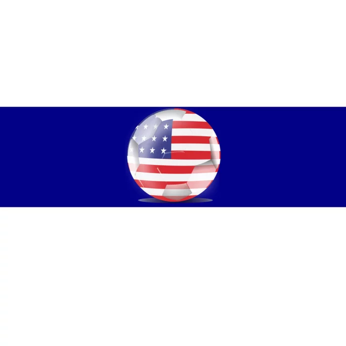 Soccer Ball Country Flag USA Bumper Sticker