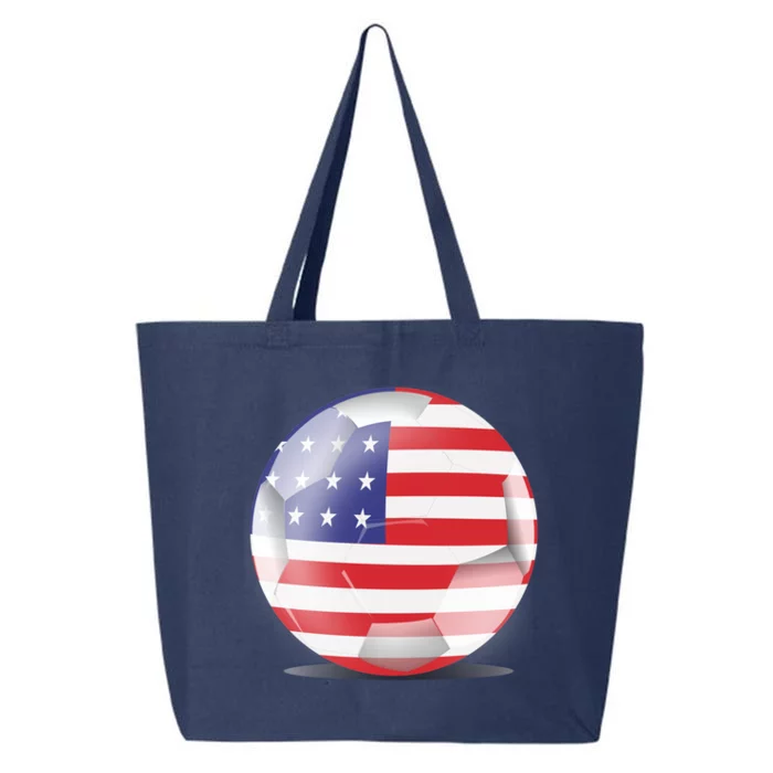 Soccer Ball Country Flag USA 25L Jumbo Tote