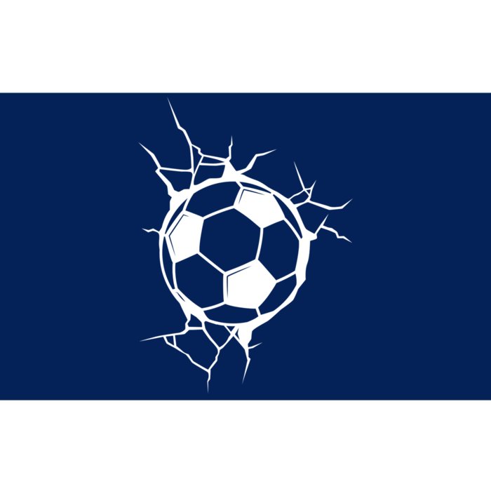 Soccer Ball Crashing Into Wall Bumper Sticker