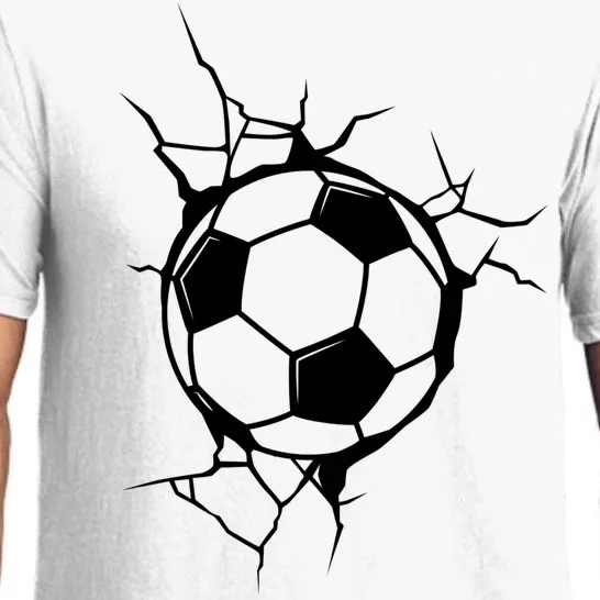 Soccer Ball Crashing Into Wall Pajama Set